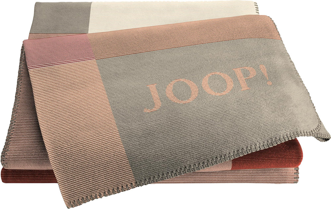 Joop! Wohndecke Mosaic Baumwollmischung Rouge Grösse 150x200 cm