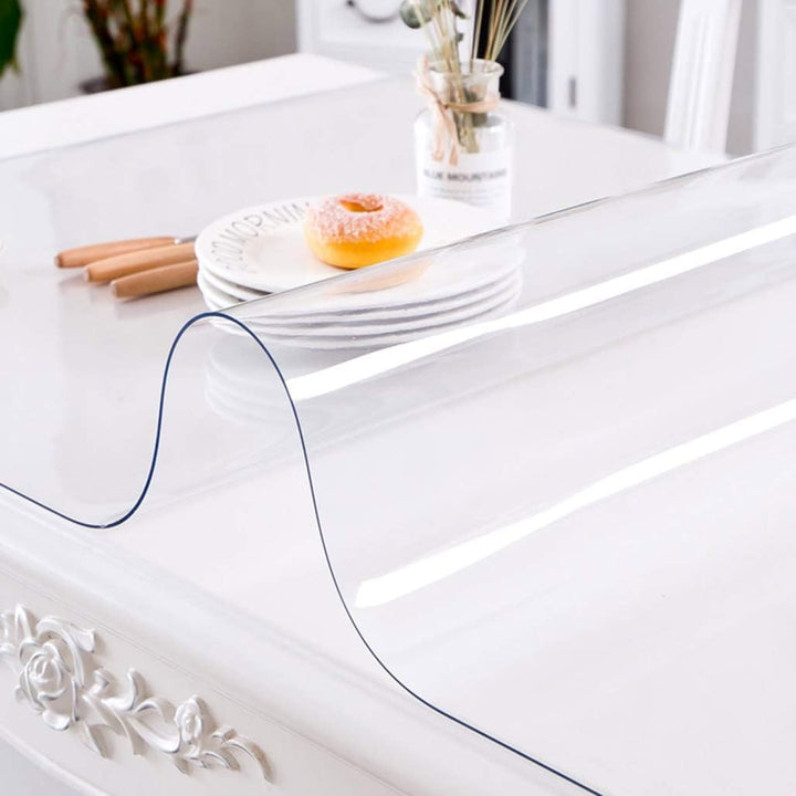 CIEEIN CIEHT Haushalt PVC Transparent Tischdecke Tischmatte Schreibtisch Tischfolie Schutzfolie Rech