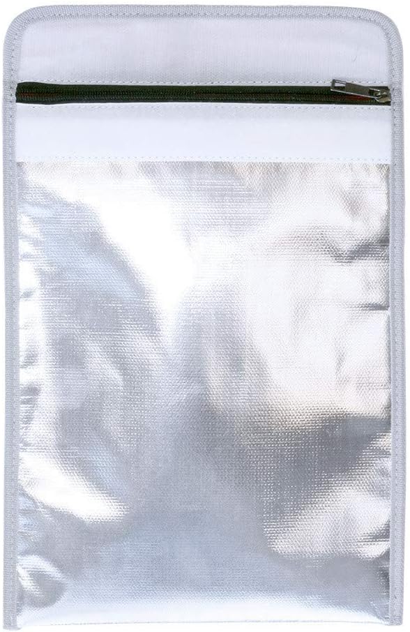 Rottner Fire Proof Bag DIN A4 feuerfeste Dokumententasche Reissverschluss Klettverschluss schützt vo