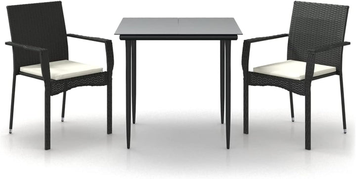 Tidyard 3-TLG. Garten Essgruppe, Balkonmöbel Set Balkon 2 Personen Gartenmöbel Set Terassenmöbel Sit