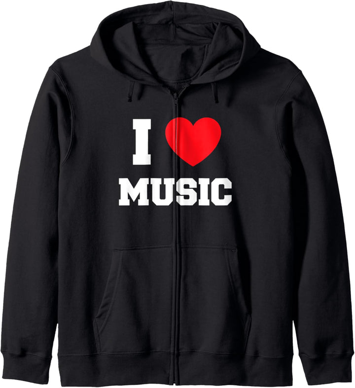 I Love Music Kapuzenjacke