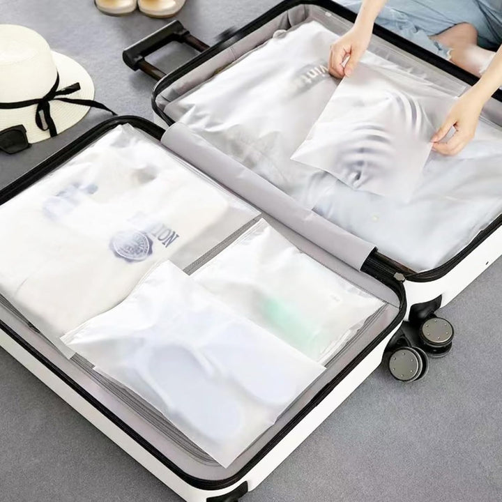 20 grosse Reise-Kleideraufbewahrungstaschen, transparent, transparent, versiegelt, wasserdicht, Gepä