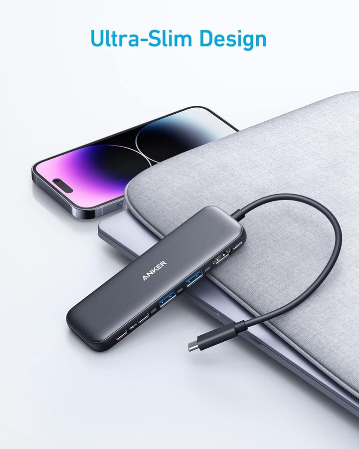 Anker USB C Hub, 332 USB-C Hub (5-in-1) mit 4K HDMI Display, 5Gbps Datenanschluss und 2 USB-A Ports