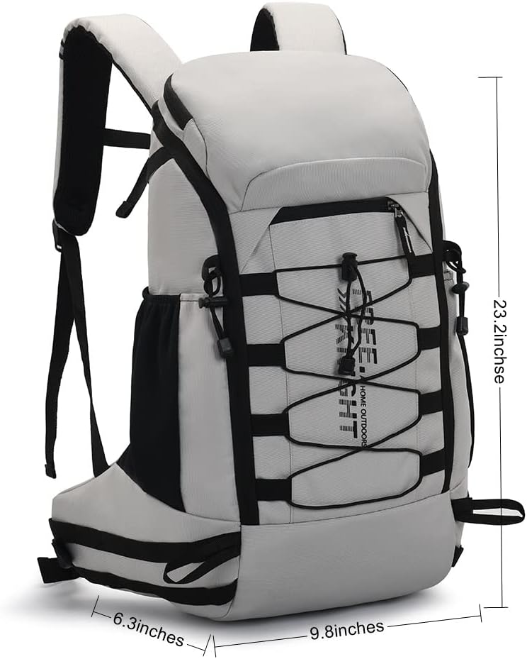 Bseash 40L Leichter wasserdichter Wanderrucksack mit Regenschutz, Outdoor Sport Reise Tagesrucksack