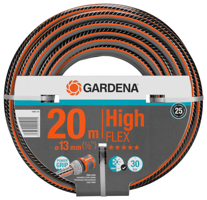 Gardena Comfort HighFLEX Schlauch 13 mm (1/2 Zoll), 20 m: Gartenschlauch mit Power-Grip-Profil, 30 b