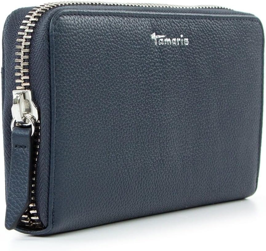 Tamaris Amanda Zip Around Wallet Blue Blue 500 Einheitsgrösse, Blue 500 Einheitsgrösse