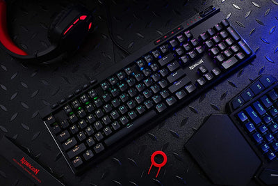 Redragon K580 VATA RGB LED Braune Schalter Mechanische Gaming Tastatur, US Layout mit Hintergrundbel