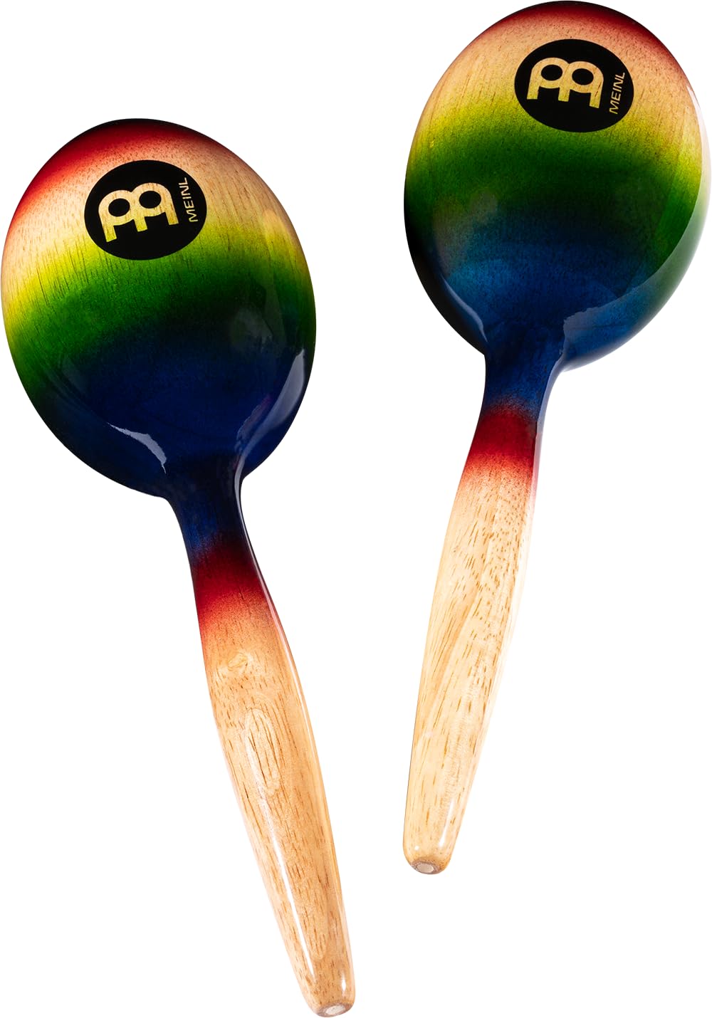 Meinl Percussion MWM1MC Wood Maracas, 25,5 cm Länge (Traditional), multi Color