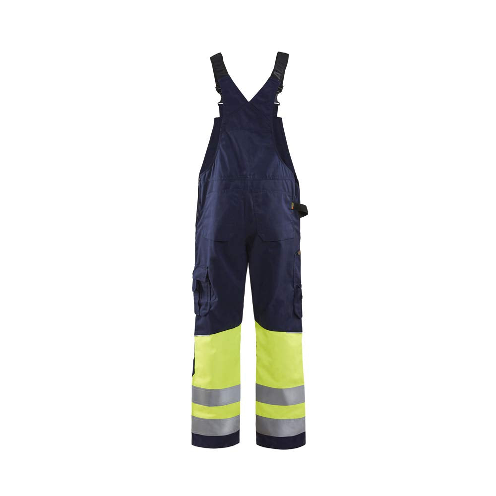 Blaklader 266218008933D92 High Vis Latzhose, Marineblau/Gelb, Grösse D92