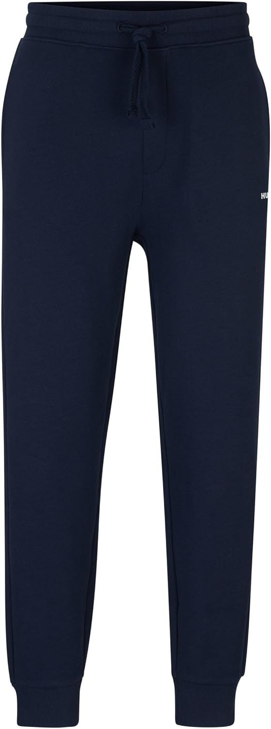 HUGO Herren Dayote232 Jogginghose aus Baumwoll-Terry mit Logo-Print L Dark Blue405, L Dark Blue405