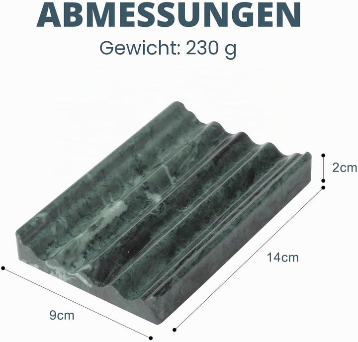 2 Stück Marmor Seifenschale, Seifenhalter mit Ablauf, Seifenablage Waschbecken, Kreative Seifenschal