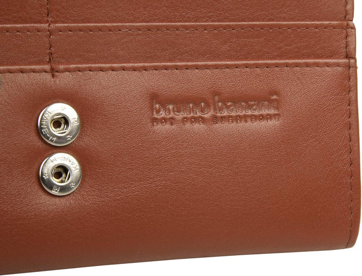 bruno banani Geldbörse Echt Leder Damen | | 020576, Cognac
