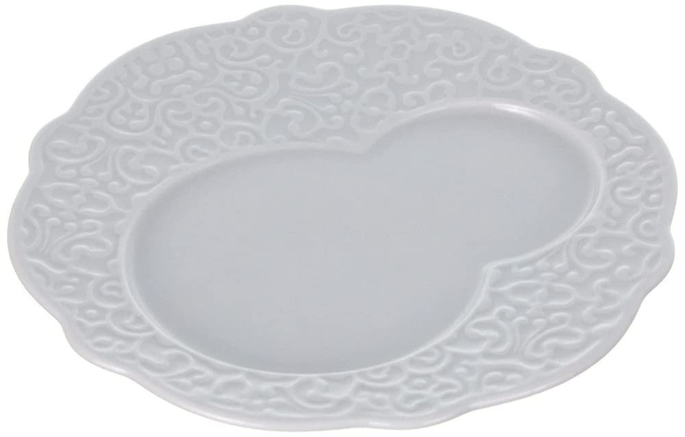 Alessi MW01/94 Dressed Frühstückteller 4 Stück aus Porzellan, Frühstück
