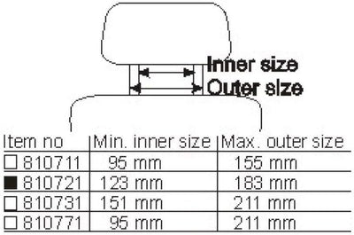 Brodit 810721 passiver Heck Monitor Halter - Kopfstütze