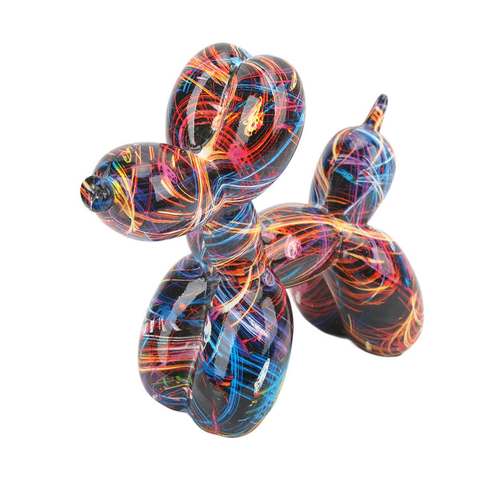 Teror Ballon-Hund-Skulptur, Ballon-Hund-Skulptur, handgefertigt, im nordischen Stil, Bunte Harz-Ball
