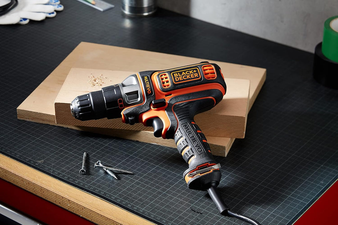 Black+Decker Multievo Elektro-Multifunktionswerkzeug Einstiegsset (300 W, werkzeugloser Kopfwechsel,