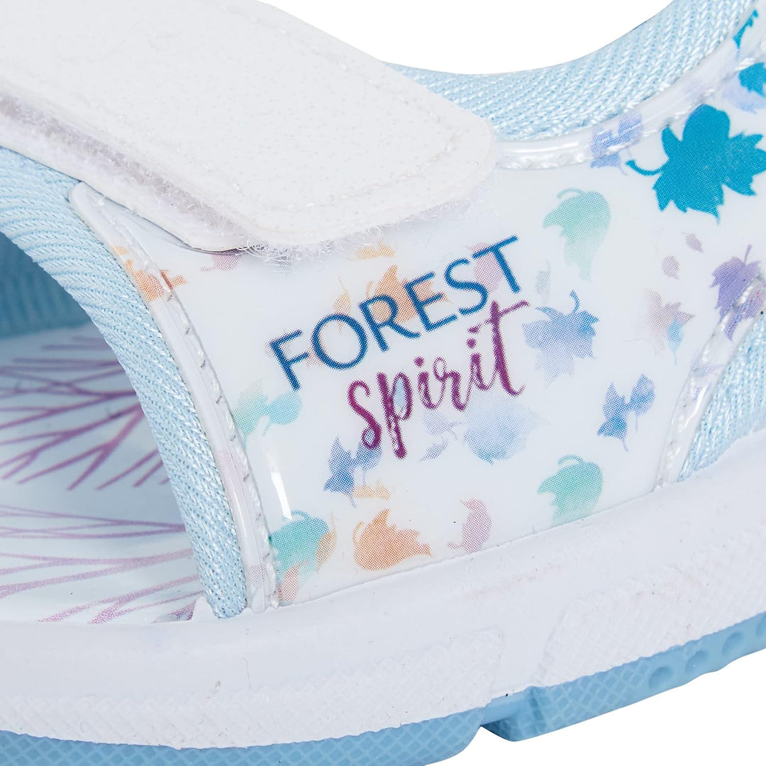 Disney Frozen 2 Girls Light Up Sports Sandals Kids Elsa Anna Adjustable Open Summer Shoes with Light
