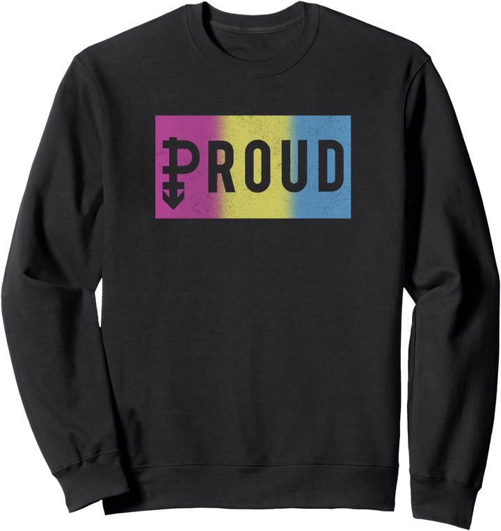 Trendy Pride Pan Flag Gradient Sweatshirt
