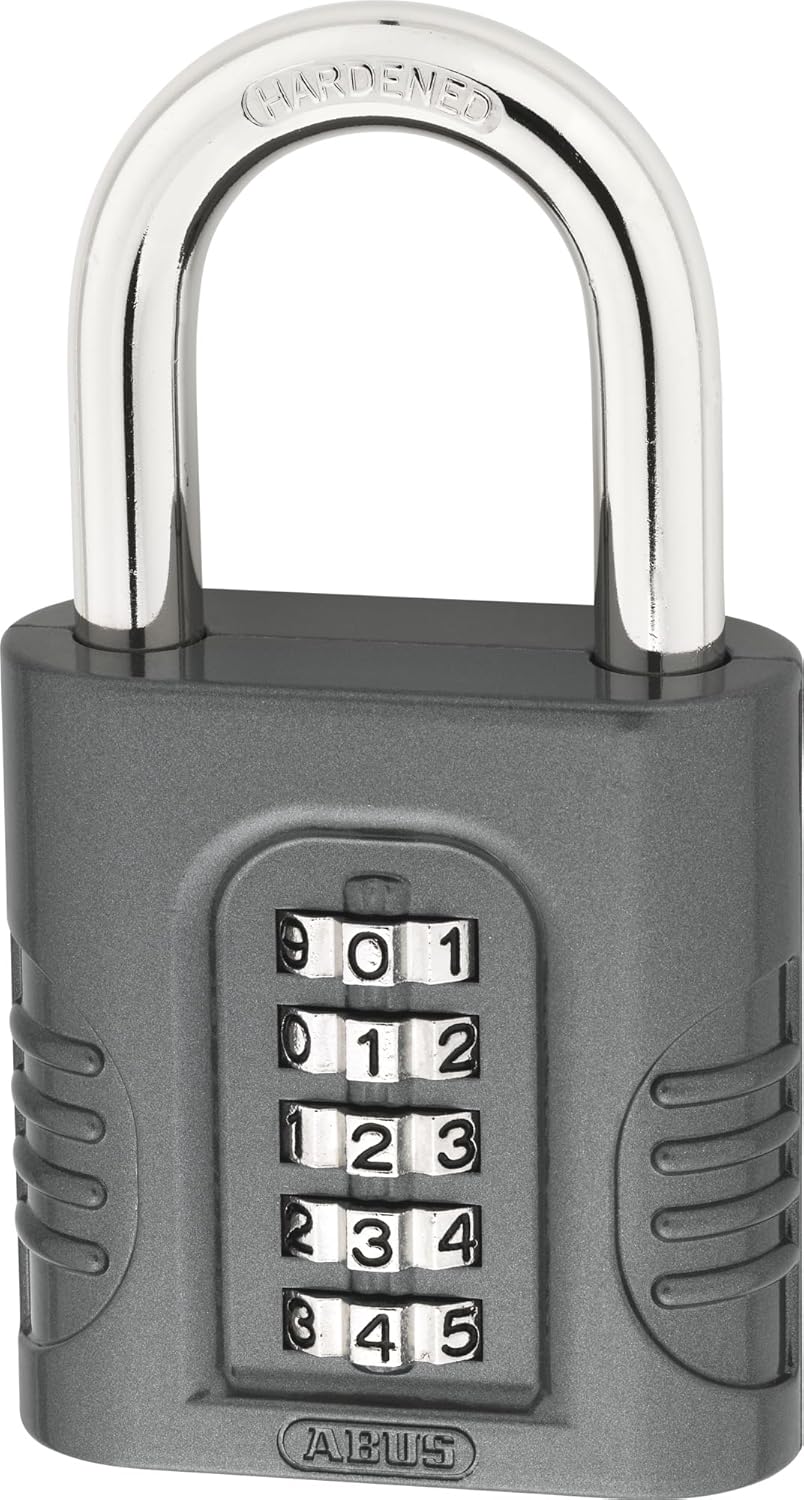 ABUS Zahlenschloss 158/65 - Vorhängeschloss mit Zinkgussdruck-Gehäuse - mit individuell einstellbare