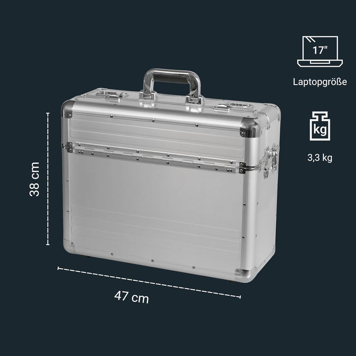 Alumaxx Pilotenkoffer Betha, 29 Liter, Silber