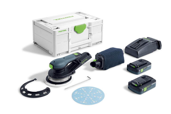 Festool Akku-Exzenterschleifer ETSC 2 125 4,0 I-Plus incl. StickFix Schleifteller D:125mm W-HT (weic