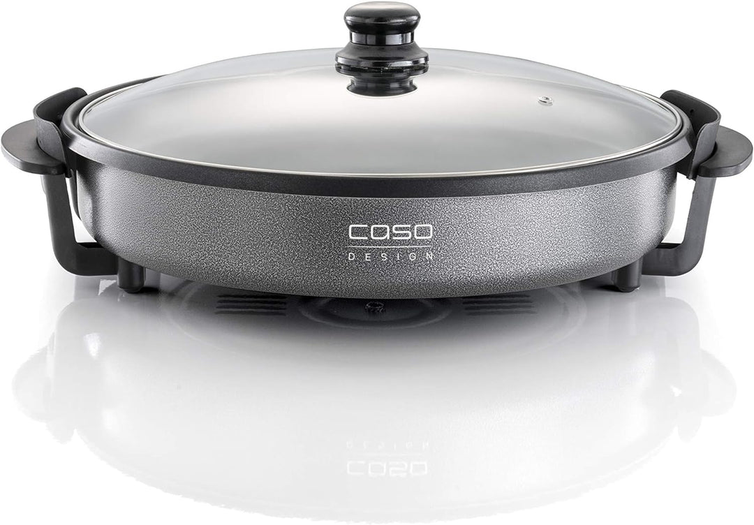 CASO Profi Partypfanne – elektrische Multipfanne für Pizza, Burger, Gemüse u.v.m., bis ca. 240°C,