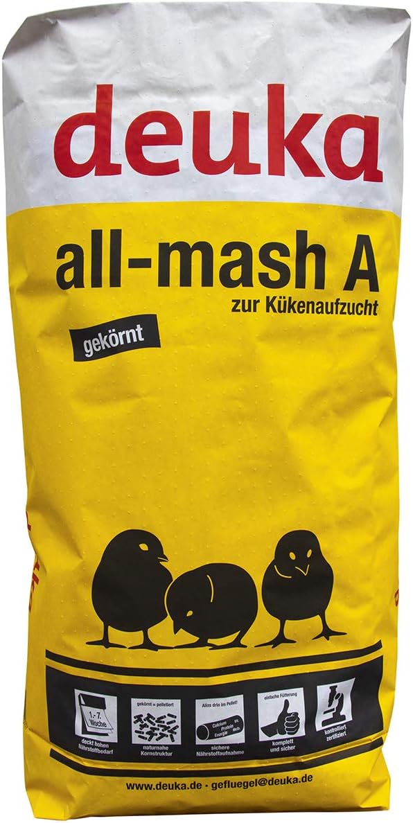 deuka All-mash A gekörnt o. Cocc. 25 kg Kükenfutter Pellets Kükenaufzuchtfutter