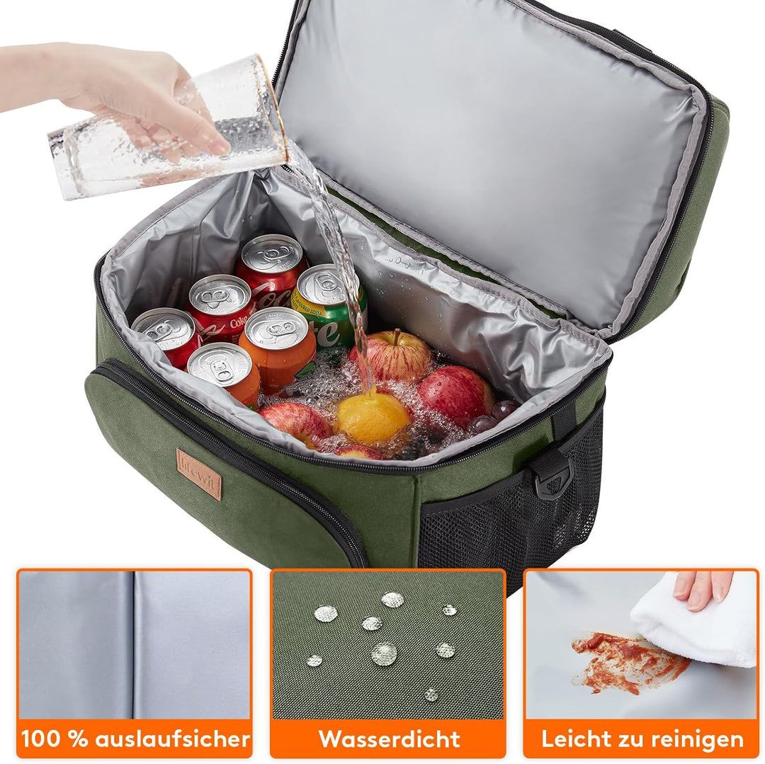 Lifewit Grosse Kühltasche 23L 32 Dosen, Kühlbox Faltbar, Isolierte Lunch Tasche, Leichte, Tragbare K