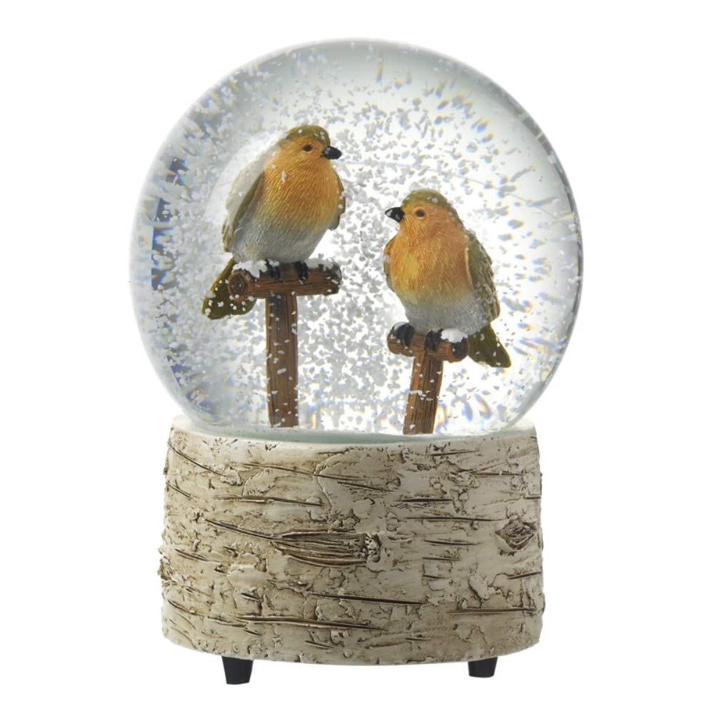 Unbekannt HSE Weihnachts-Schneekugel/Kuppel/Wasserball Two Robins