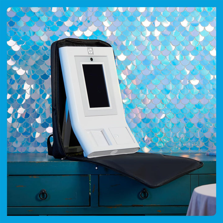 HP Sprocket Photobooth Reise-Rucksack (Schwarz) - Gepolsterte Tasche mit verstellbaren Trägern und v
