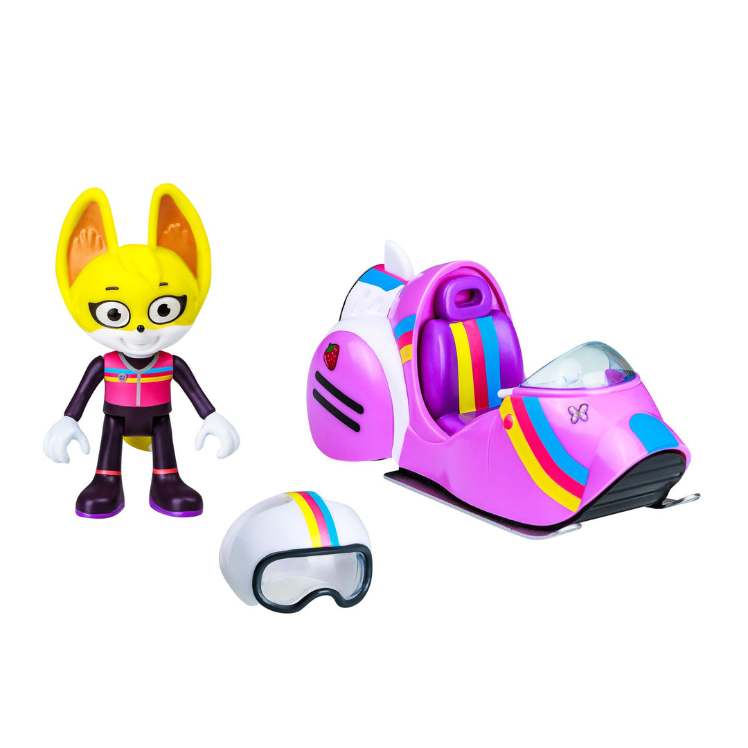BANDAI - Wilde Ermittlungen – Jetski Geländewagen mit Einer Figur Set Casey – Fahrzeug für Kinder Se