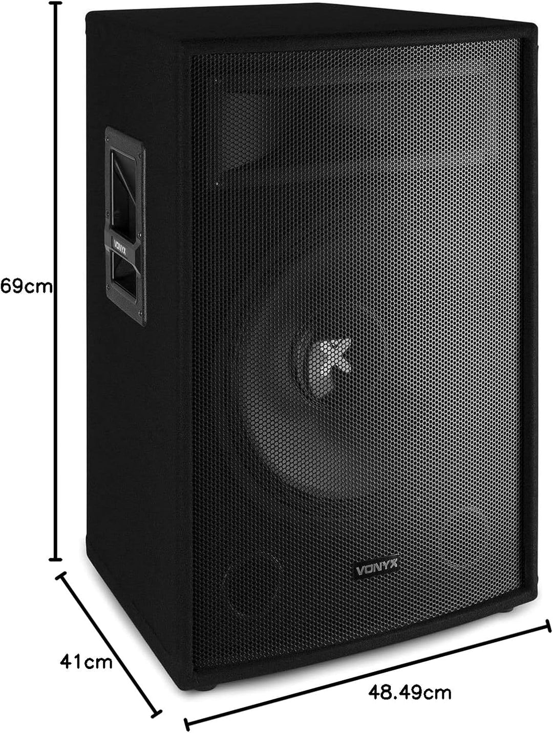 Vonyx SL15 PA Lautsprecher Passiv 800 Watt Partybox, 15 Zoll Passiv, Disco, DJ Party Lautsprecher mi
