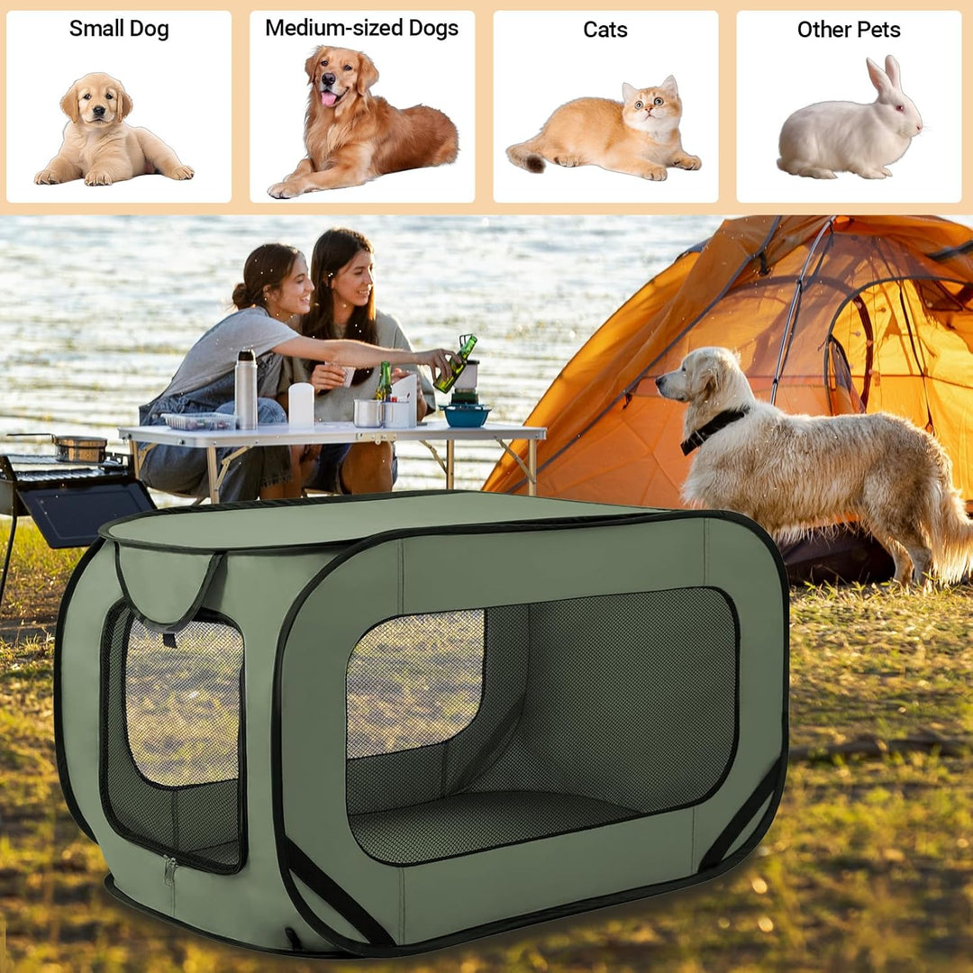 92 * 52 * 52 cm Hundetransportbox Faltbar Oxford-Gewebe Hundetasche Netzstoff transportbox Hund Atmu