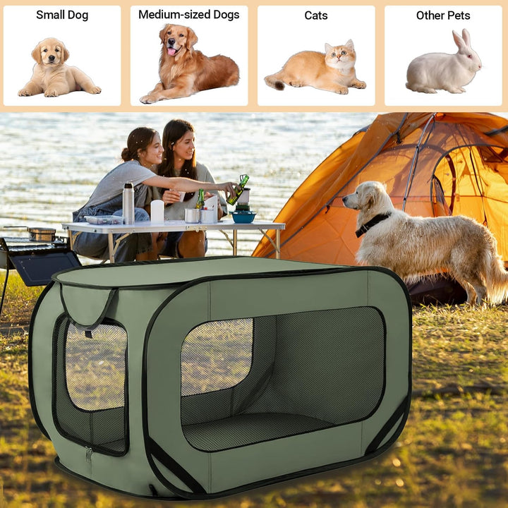 92 * 52 * 52 cm Hundetransportbox Faltbar Oxford-Gewebe Hundetasche Netzstoff transportbox Hund Atmu