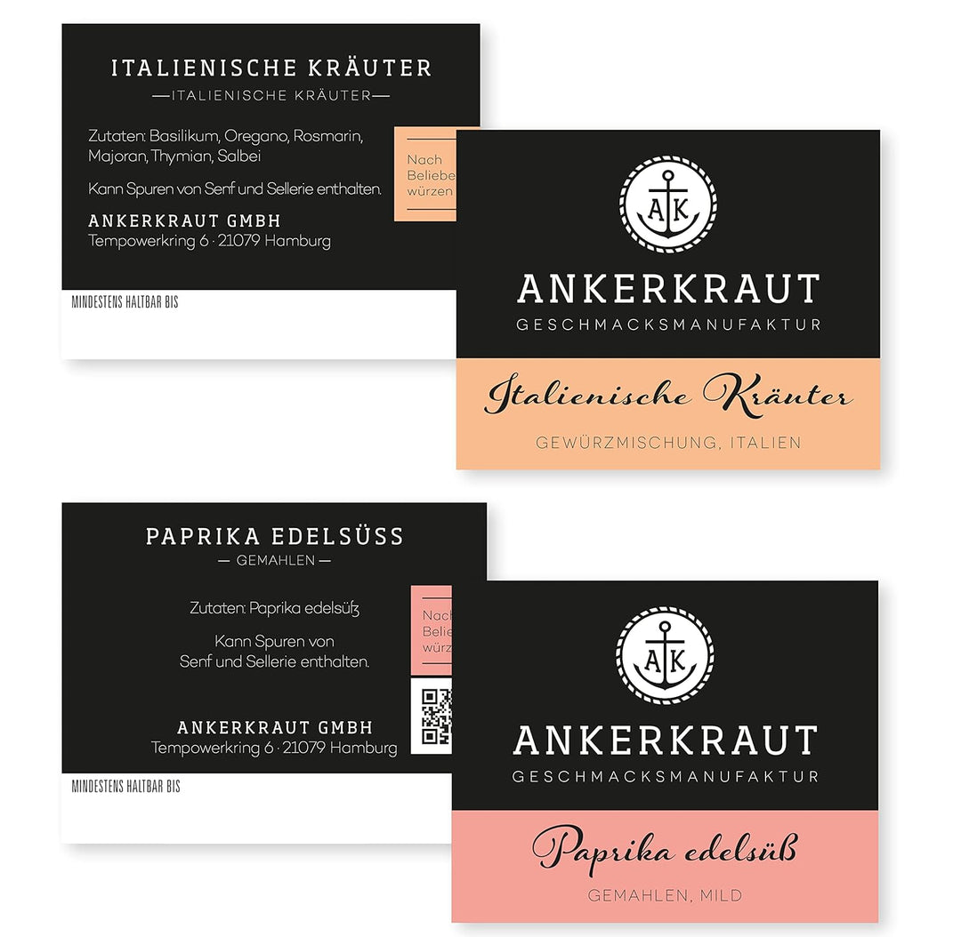 Ankerkraut Küchen Starter-Set mit 6 Gewürzen, Geschenk für Männer/Frauen/Div, Kitchen-Basic Starter-
