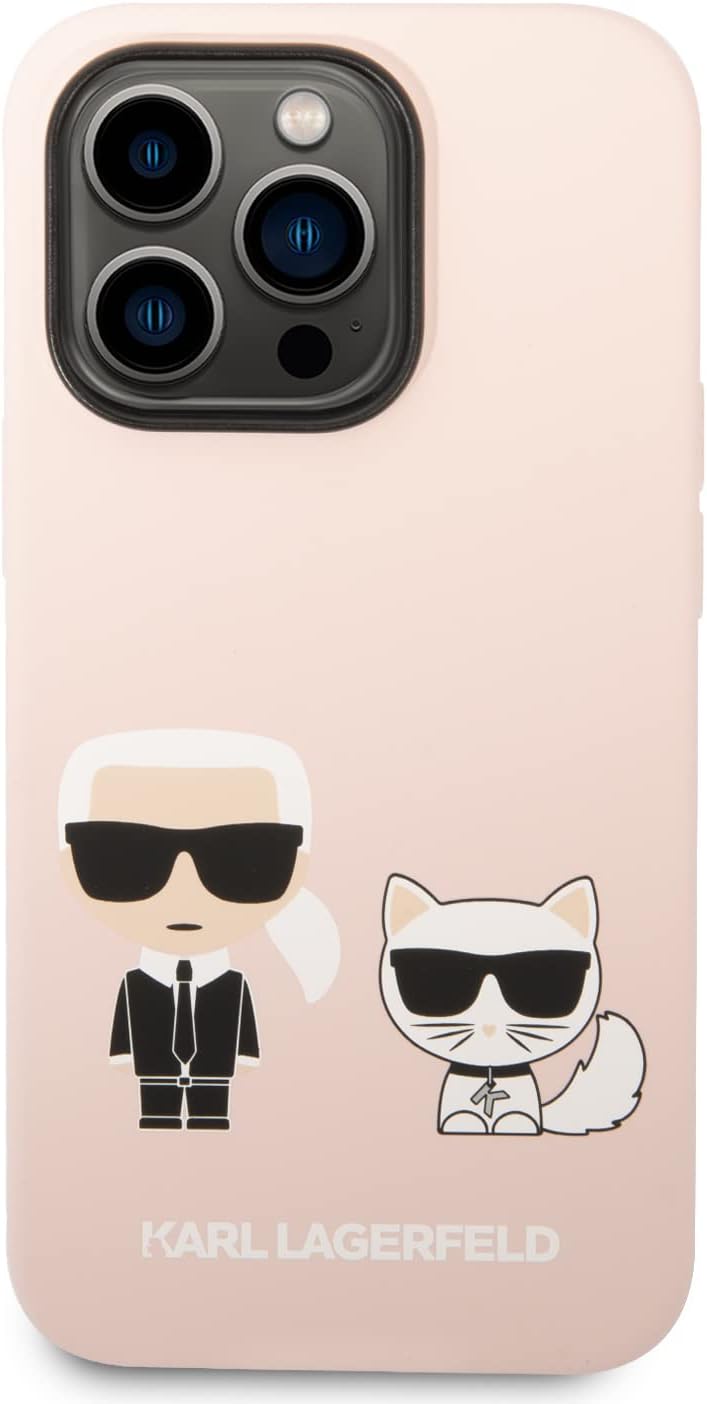 KARL LAGERFELD KLHMP14LSSKCI Hülle für iPhone 14 Pro 6,1" hardcase Hell-Pink SIL