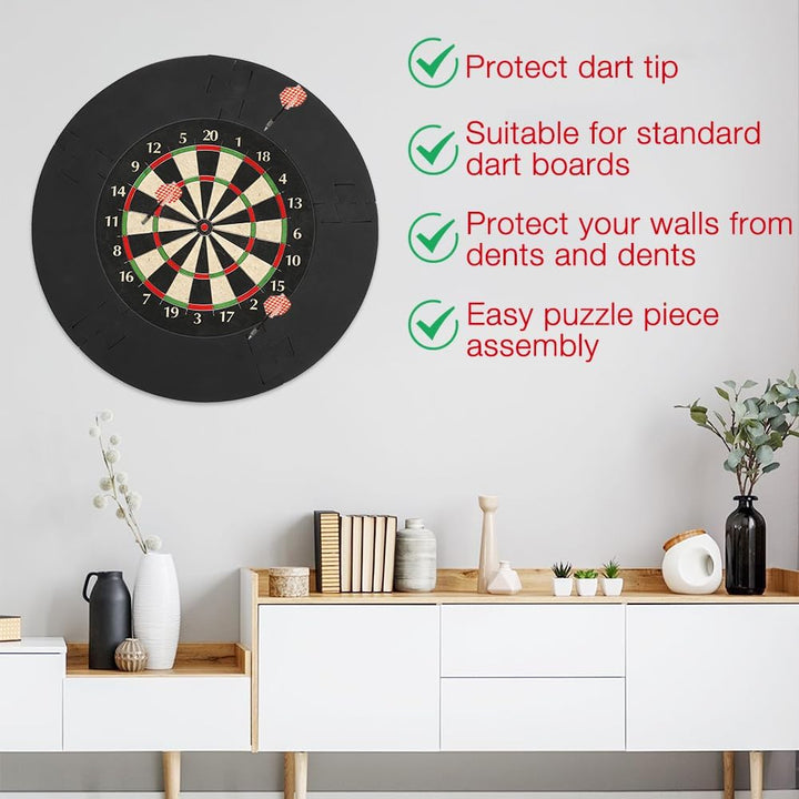 Dart Catchring Surround, 5pcs Dart Surround Auffangring, 45cm Dartscheibe Schutzring, Dartscheibe Wa