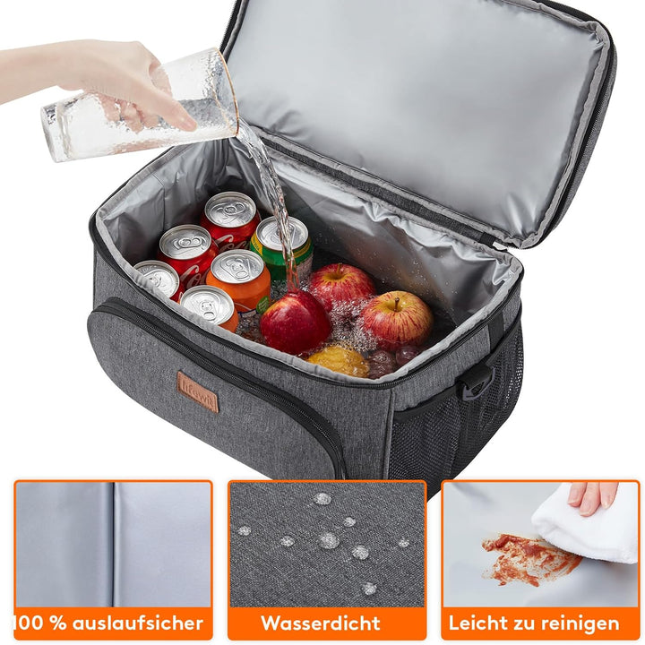 Lifewit Grosse Kühltasche 23L, Kühlbox Faltbar, Isolierte Lunch Tasche, Leichte, Tragbare Kühltasche