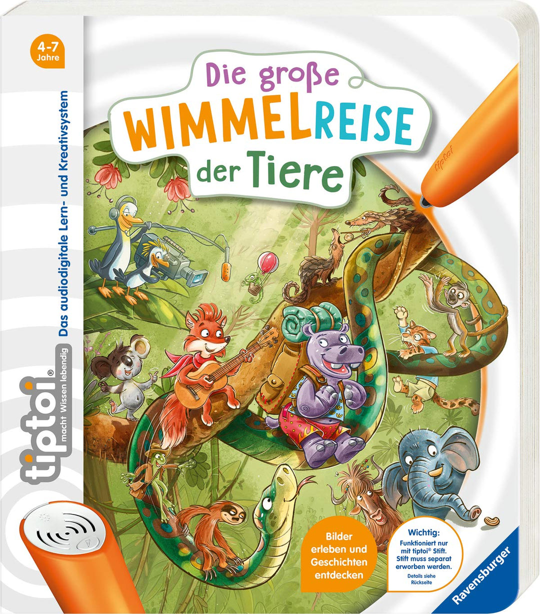 tiptoi® Die grosse Wimmelreise der Tiere, Pappband