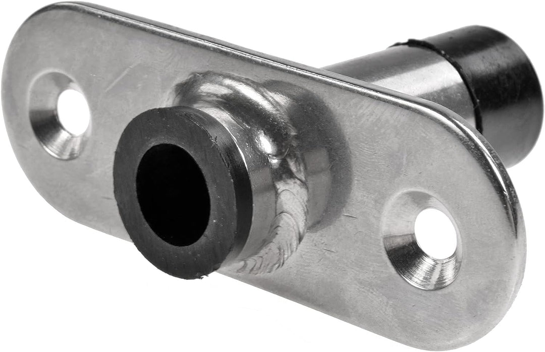 John Paddle Exklusiv Clamp Kugelbuchse Ruderdollen aus Edelstahl mit gerader Buchse (Komplett - 2 Pa