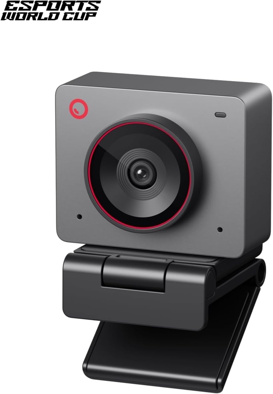 OBSBOT Meet 2-4K Webcam für PC mit 1/2" Sensor, KI Framing& Autofokus, Beauty-Modus, Gestensteuerung