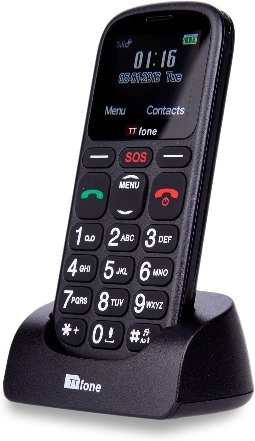 TTfone Comet TT100 Handy GSM 11,4 cm (: 1,77 Zoll – Linux) schwarz