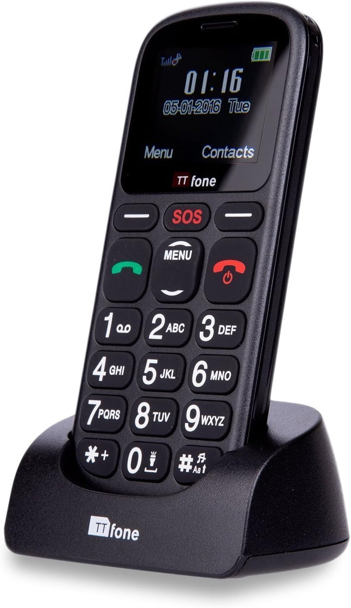 TTfone Comet TT100 Handy GSM 11,4 cm (: 1,77 Zoll – Linux) schwarz