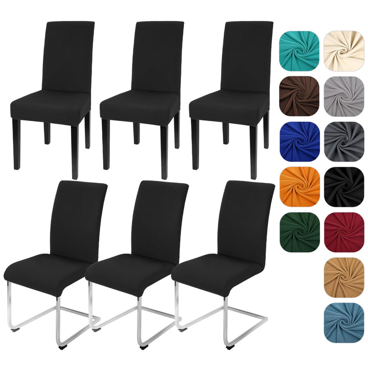 Yugarlibi Stuhlhussen 6er Set Stretch Stuhlhussen Schwingstuhl Elastische Hussen Stuhlbezug Abnehmba