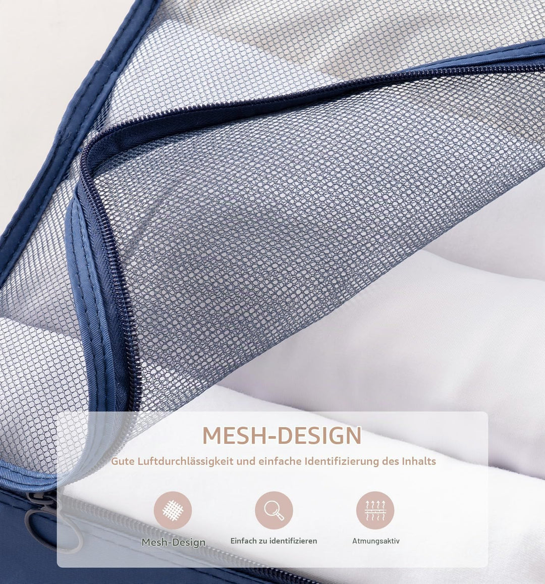 Meowoo 8-teilig Koffer Organizer Set, Packing Cubes, Packwürfel für Urlaub &amp; Business, Reise Organiz