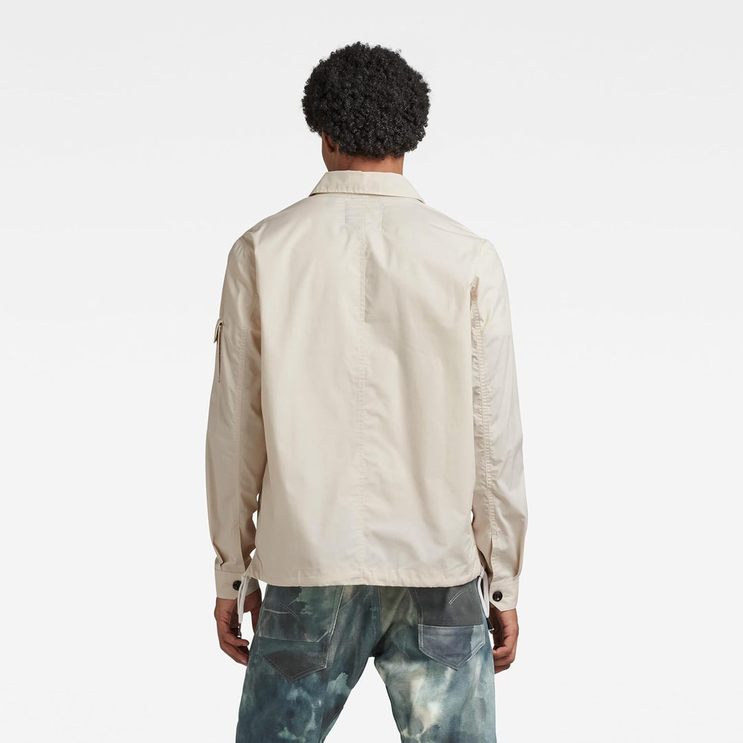 G-Star Herren 2 Pocket Relaxed Shirt S Beige (Whitebait D22967-d308-1603), S Beige (Whitebait D22967
