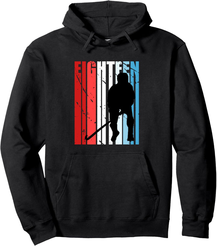 Jungen Feldhockey 18. Geburtstag Spieler motivierender Trainer Pullover Hoodie