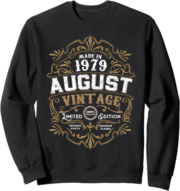 42. Geburtstag 42 Jahre alt August 1979 Made Born Vintage Sweatshirt