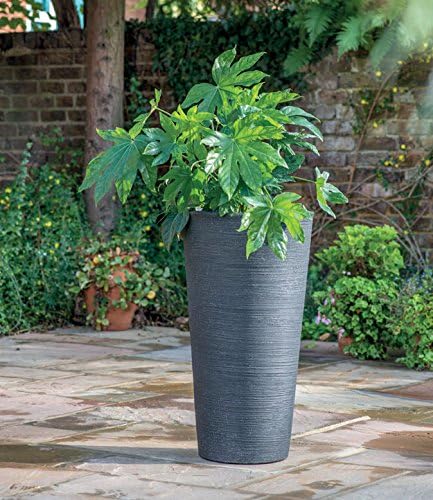 Stewart Varese Blumentopf, niedrig, Plastik, Granit, 40 cm 40 cm Rund Hoch Granit, 40 cm Rund Hoch G