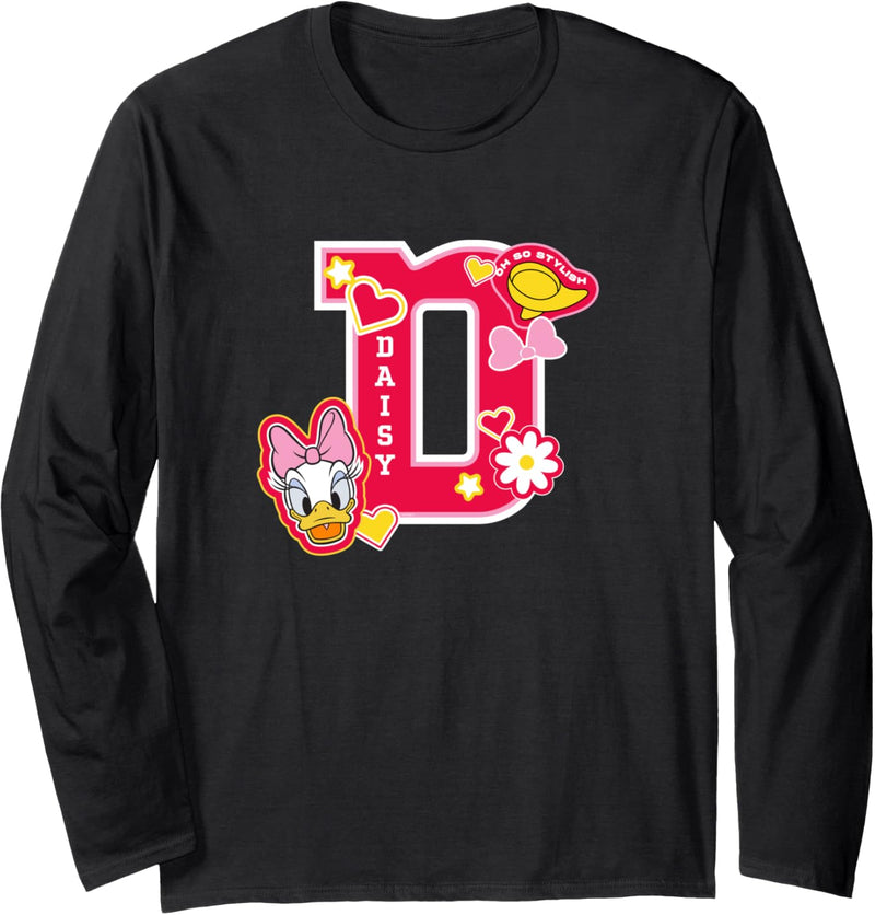 Disney Daisy Duck Varsity Oh So Stylish Langarmshirt